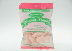 Lewis Yoghurt Coated Strawberry Frogs 12x130g