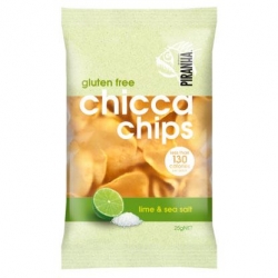 Piranha Chicca Chips Lime & Sea Salt 12x75g