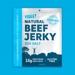 Kooee Natural Beef Jerky- Sea Salt 30g (10)