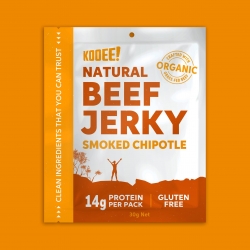 Kooee Natural Beef Jerky- Smoked Chipotle 30g (10)