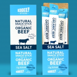 Kooee Natural Snack Stick Organic Beef- Sea Salt 25g (20)