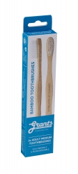 Grants Bamboo Toothbrush Medium (Twin Pack) (6)