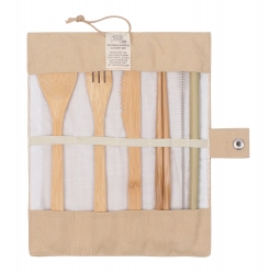 Eco Basics Reusable Bamboo Cutlery Set   (6)
