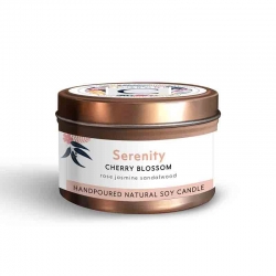 Candle Tin Serenity- Cherry Blossom 160g