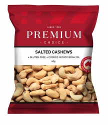 Premium Choice Roasted Salted Cashews (Portion Control) 12x40g