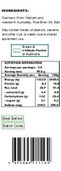 Premium Choice Roasted Salted Cashews W240 12x150g