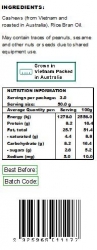 Premium Choice Roasted Unsalted Cashews W240 12x150g