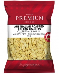 Premium Choice Australian Roasted Salted Peanuts 12x500g