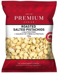 Premium Choice Roasted Salted Pistachios 15x180g