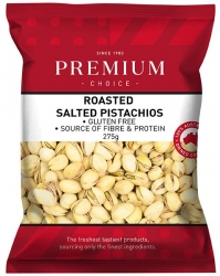 Premium Choice Roasted Salted Pistachios 12x275g