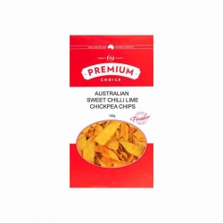 Premium Choice Sweet Chilli Lime Chickpea Chips 12x100g